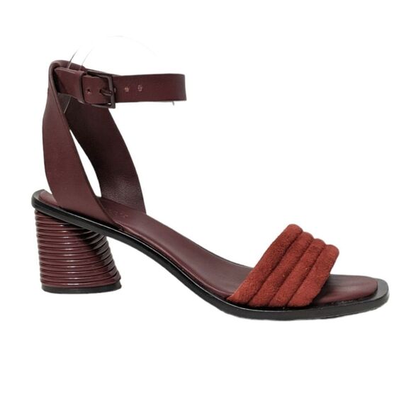 MERCEDES CASTILLO Hiru Ankle Strap Art Deco Heel Sandals 9.5 - Picture 1 of 11